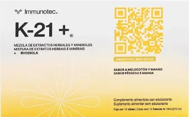 Producto K21 para mejorar la concentración y hacer frente al estrés